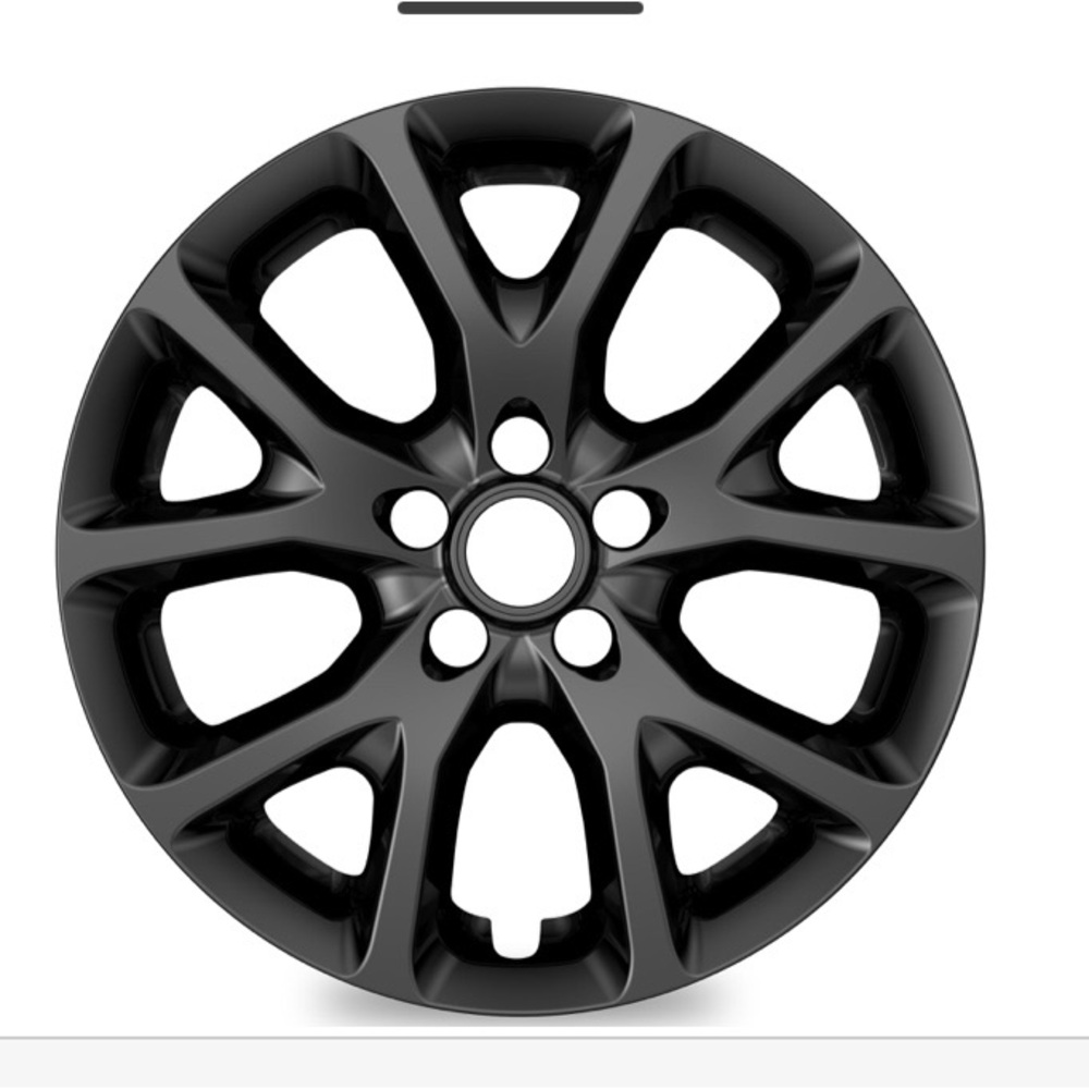 Sleek Black Wheel Accent